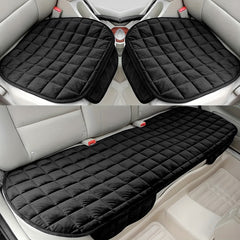 3pcs Plush Car Seat Cushion Pad Car Seat Protector Warm Thick Seat Covers