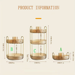 360 Rotating Makeup Organizer for Vanity Clear Storage