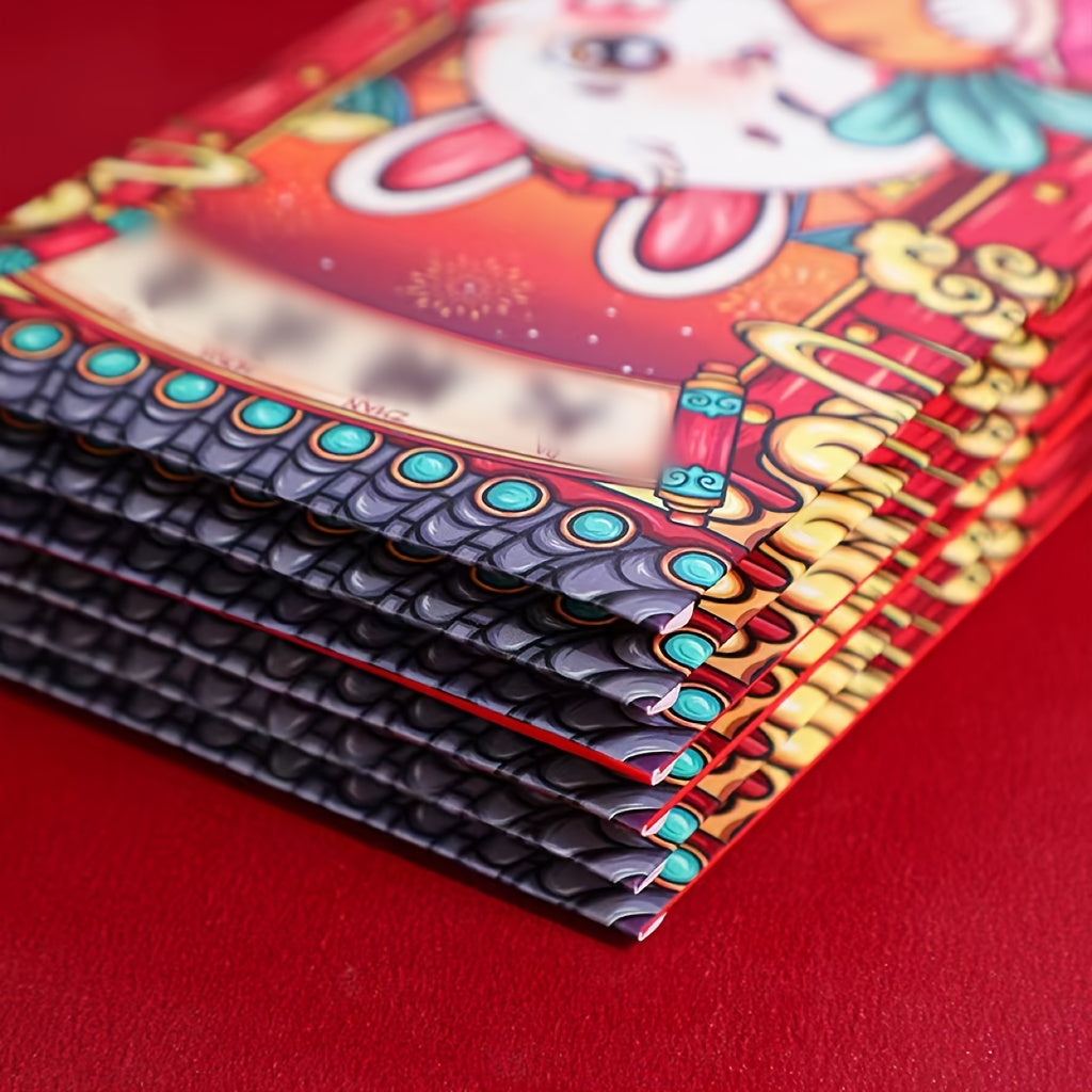 4pcs Cartoon Rabbit Red Envelopes Pack