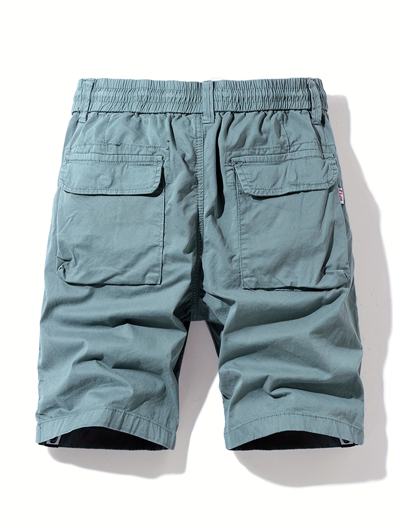 Comfy Men's Solid Shorts with Elastic Waist for Summer Workouts