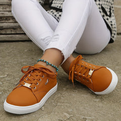 Women's Lightweight Flat Skate Shoes Low Top Sneakers
