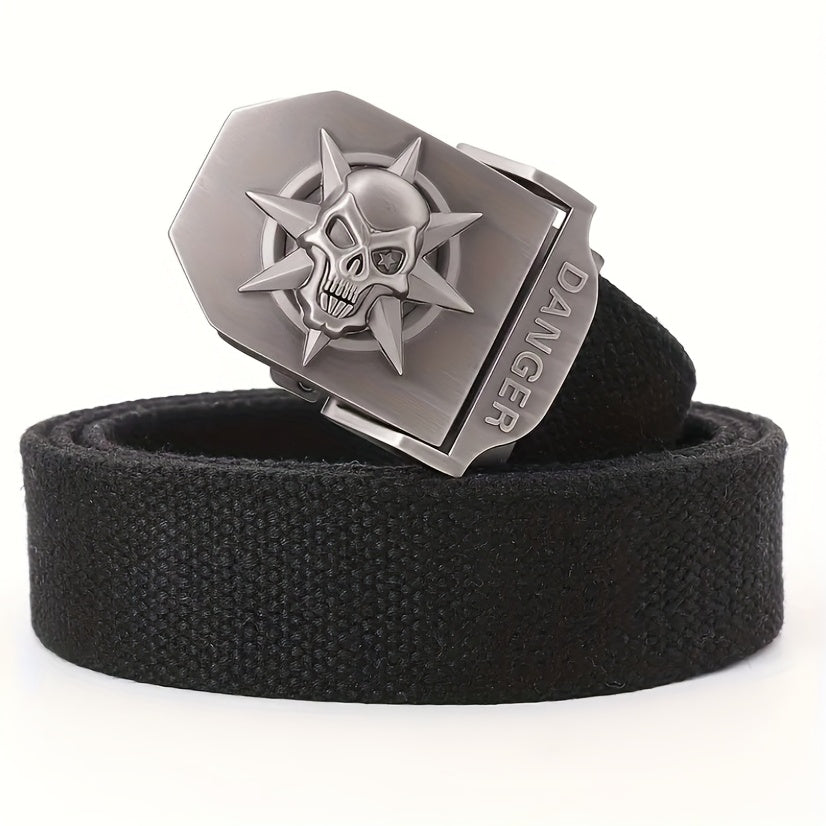 Skeleton Buckle Belts for Men Casual Belt for Jeans Pants Clothing Accessories