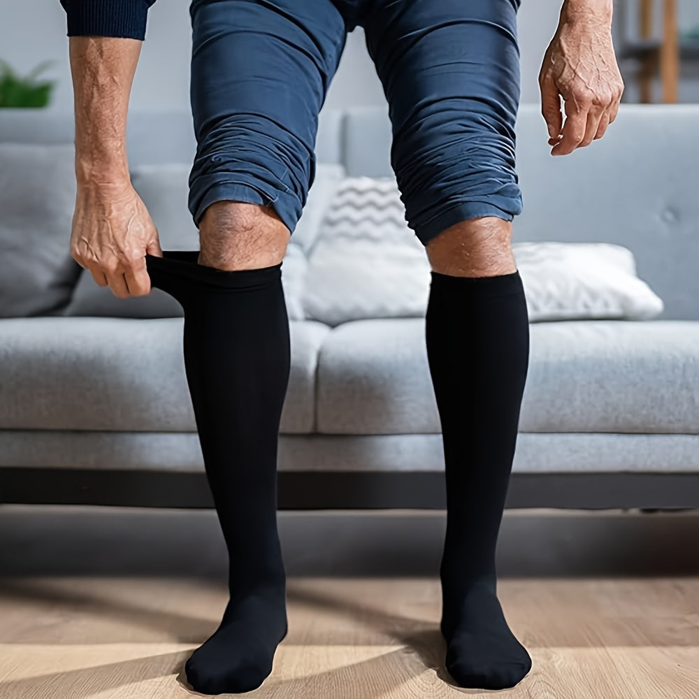 6 Pairs Compression Socks 15-20 mmHg Knee High Support