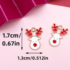 Christmas Cartoon Charm Pendant for DIY Jewelry Making