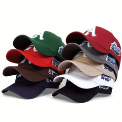 Men's Gothic A Letter Baseball Cap Sun Hat Adjustable Casual Style