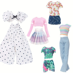 5-Piece Doll Clothes and Accessories Set for 11-8 Inch Girl Doll