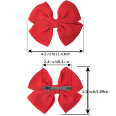 5pcs Hair Bow Ribbon Clip Holder for Girls Softball Cheerleader Large Blanks