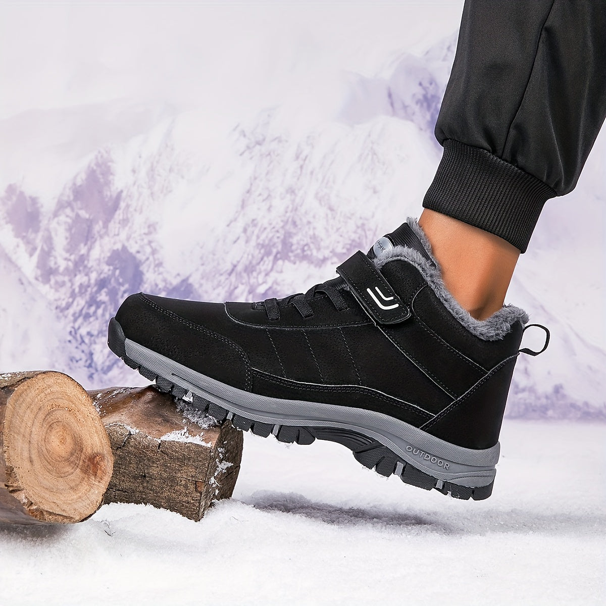 Women's Outdoor Snow Boots Thick Warm Short Ski Boots