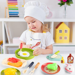 Kitchen Cooking Toy Set Educational Lighting Music Oven Play Accessories