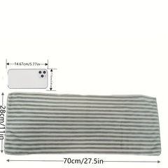 Coral Fleece Striped Towel Absorbent Hair Towel