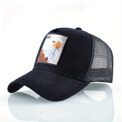 Animal Embroidered Baseball Cap Sunshade Hat for Men
