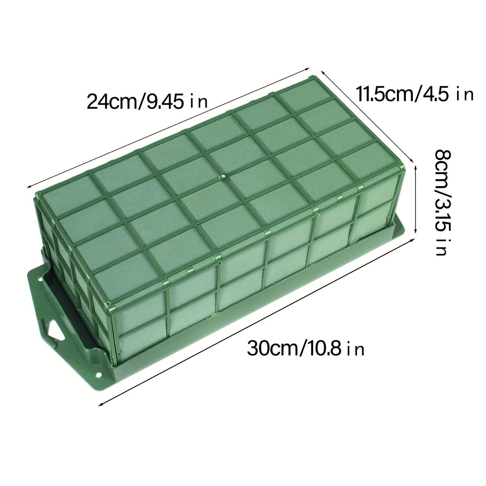 2pcs Rectangular Flower Foam Cage Holder for Floral Arrangement