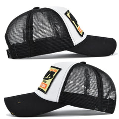 Men's Embroidered Mesh Baseball Cap Adjustable Trucker Sun Hat