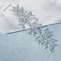 Rhinestone Lead Decor Hair Clip Bridal Wedding Headband