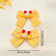 Plaid Pattern Hair Clips Hair Pin Hair Accessories For Toddler Girls Baby Girls
