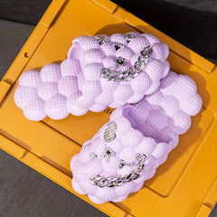 Women's Pineapple Bubble Slippers Soft Comfortable Indoor/Outdoor Shoes