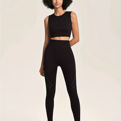 Yoga Tank Top & High Waist Leggings Set