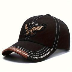 Eagle Embroidered Baseball Cap Sun Hat For Men And Women