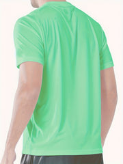 Men's Sun Protection Breathable Sports T-Shirt for Outdoor Activities
