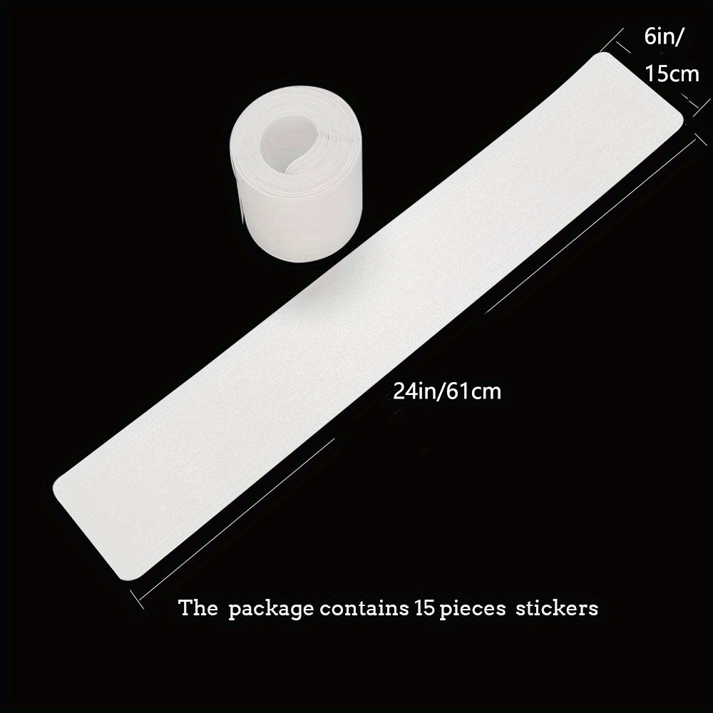 15pcs Pre Cut Non Slip Stair Treads Indoor Outdoor Adhesive Strips