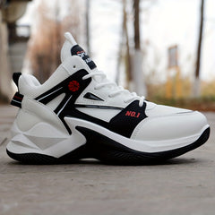 Men's Colour Block High Top Basketball Shoes