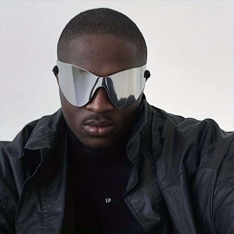 Y2K Niche Music Party Sunglasses UV400 Windproof Drawstring Goggles