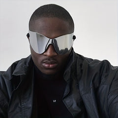 Y2K Niche Music Party Sunglasses UV400 Windproof Drawstring Goggles