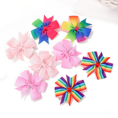 2pcs Candy Bow Hair Clips for Kids
