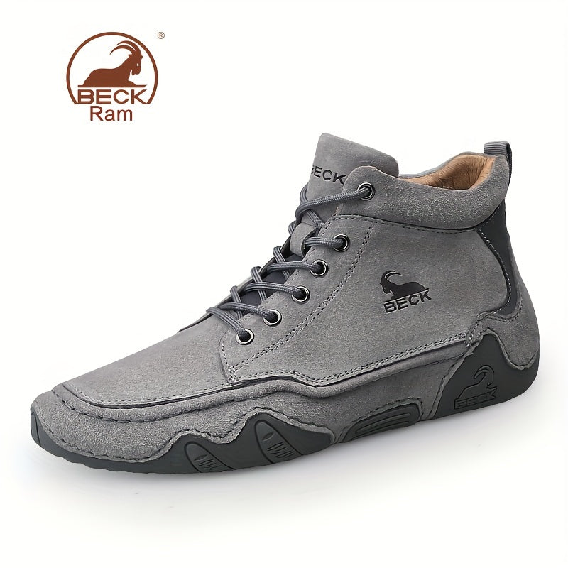 Men's High Top Lace-up Sneakers Comfortable Walking Shoes