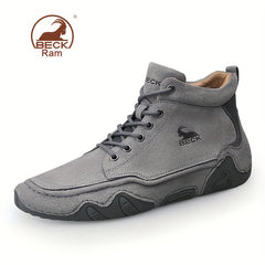 Men's High Top Lace-up Sneakers Comfortable Walking Shoes