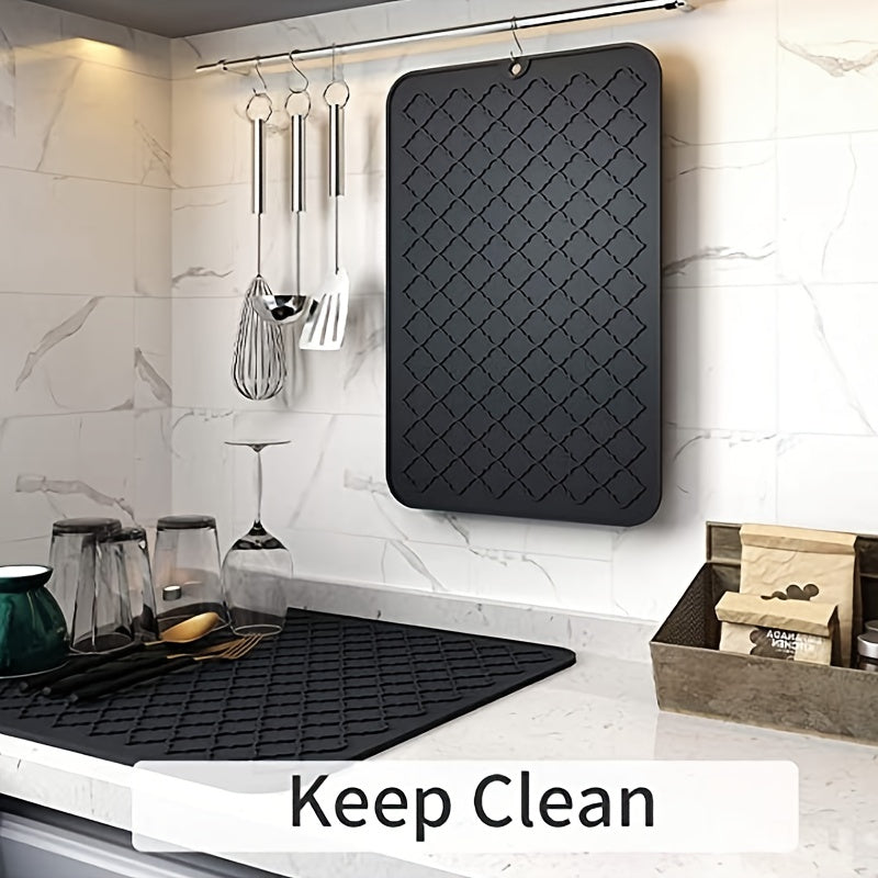 Dish Drying Mats Heat Resistant Non-slip Draining Mat 16 X 12 X 0 2in