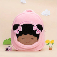 Soft Plush Backpack for Kids - Deep Skin Tone - Age 1-3