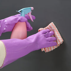 Long Velvet Warm Gloves Waterproof Laundry Gloves