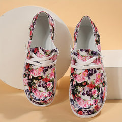 Colorful Skeleton Ghost Print Low Top Sneakers Lightweight Casual Shoes