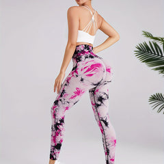 Tie Dye Yoga Pants High Waist Slim Fit Leggings