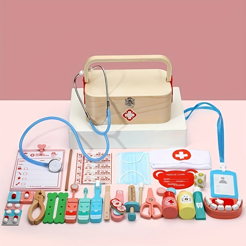 Hibobi Doctor Playset for Toddlers Educational Toy Set for Boys & Girls