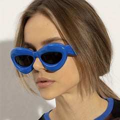 Y2K Cat Eye Sunglasses For Women Men UV400