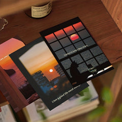Set of 10 Sunset Scenery Postcards for Wall Decor & Greetings