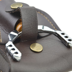 Slingshot Pouch Catapult Steel Ball Ammo Bag PU Leather Waist Pouch
