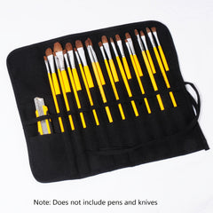 Paint Brush Holder 30 Slots Acrylic Canvas Bag Watercolor Gouache Brush Pen