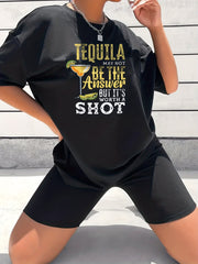 2pcs Summer Sports Sets Letter Print Short Sleeve T shirts & Shorts Activewear