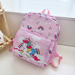Cartoon Unicorn Backpack For Kids Aged 3-12 Lightweight Kindergarten Bag