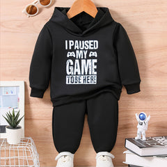Baby Casual Outfit Set I PAUSED MY GAME TO BE HERE