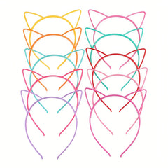 6pcs Cat Ears Headband Hair Accessory Set