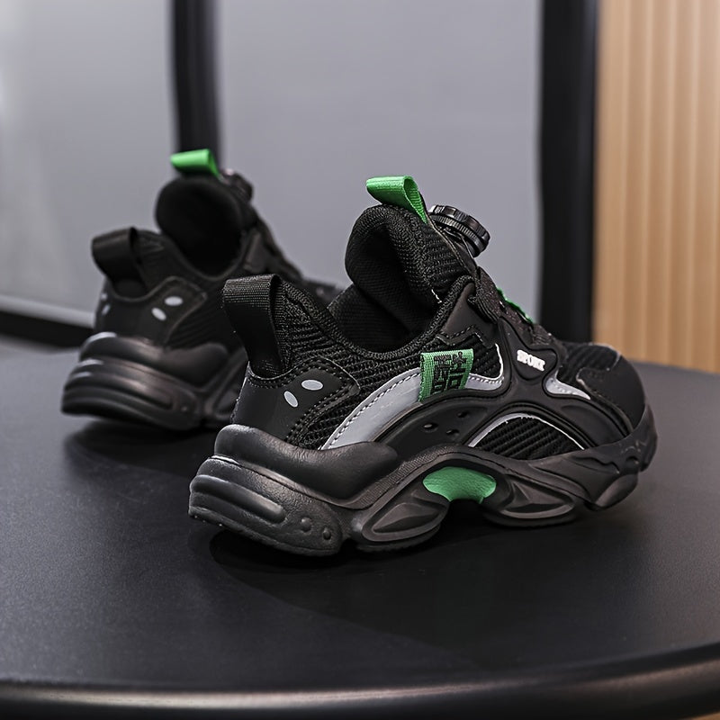Boy's Reflective Chunky Shoes With Rotating Buckle