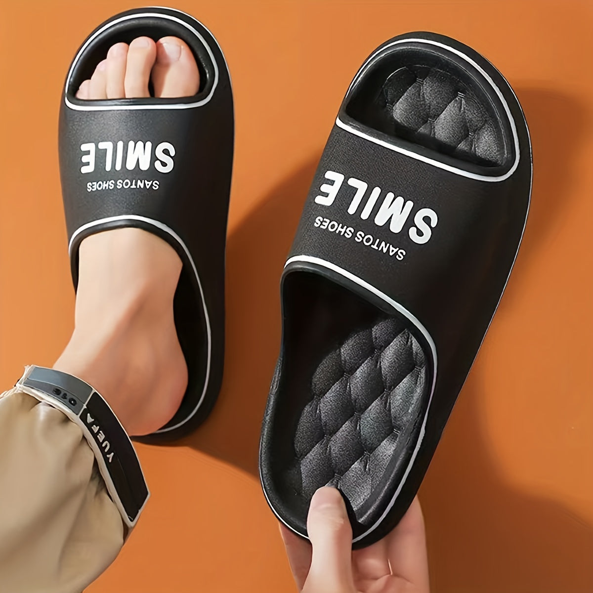 Men's Lightweight Non Slip Slides Comfortable Quick Drying Slides