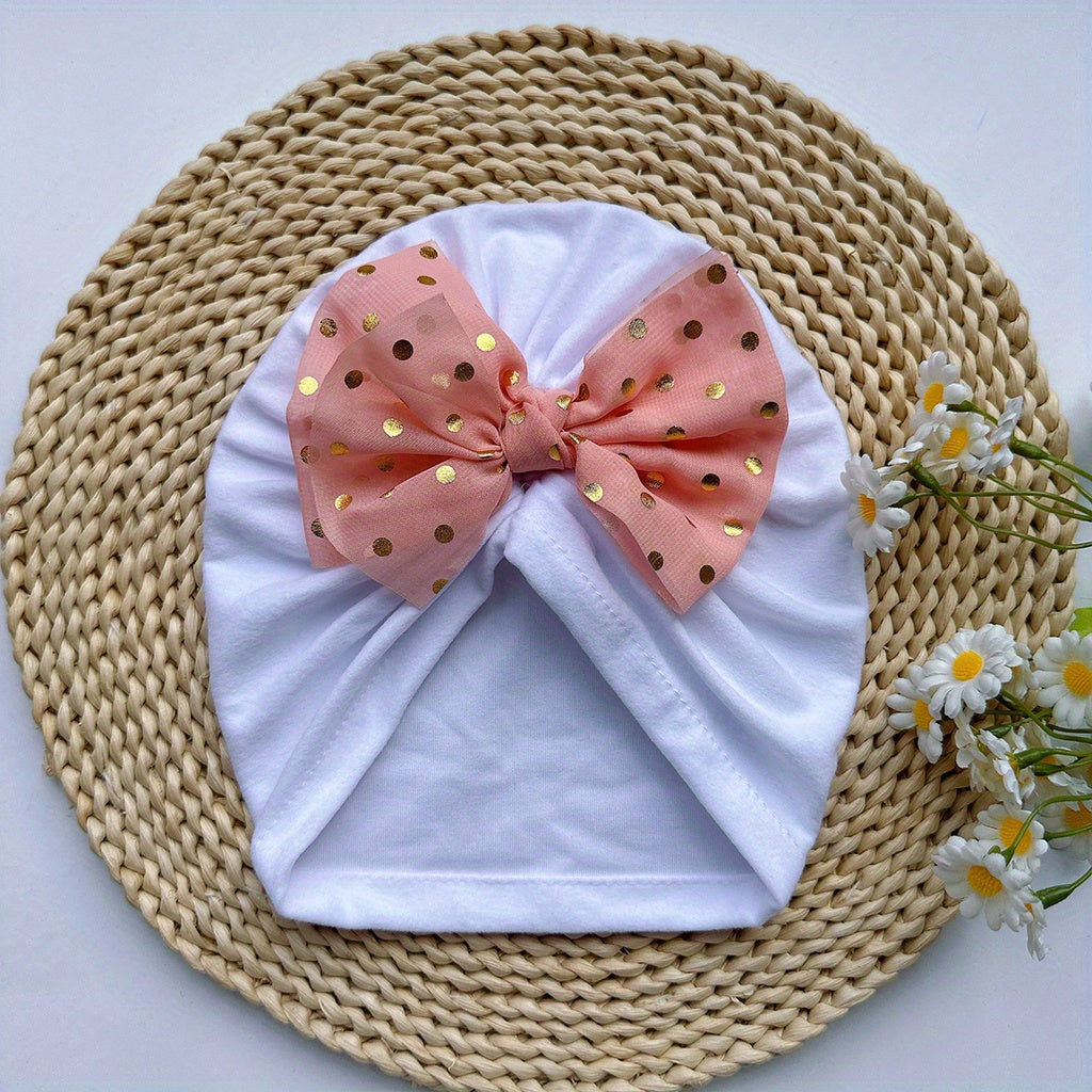 Baby Spring Summer Thin Headband Soft Bowtie Baby Hat