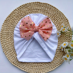 Baby Spring Summer Thin Headband Soft Bowtie Baby Hat