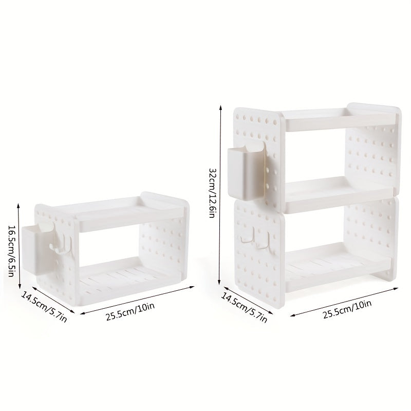 Desktop Organizer Shelf Stationery Organizer With Pen Holder
