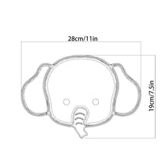 Baby Safe Silicone Elephant Plate for Meals & Snacks